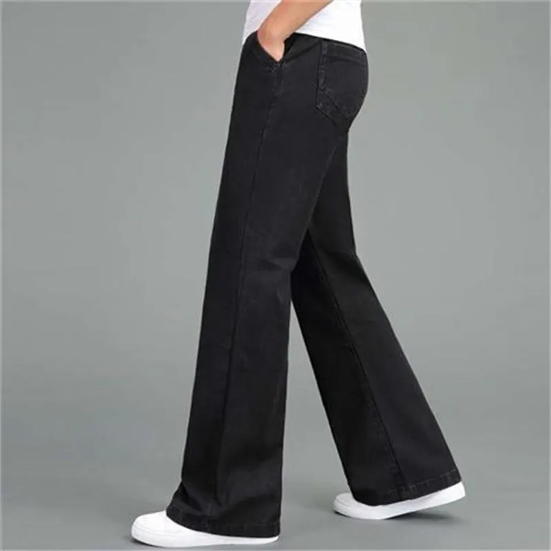 Men's Loose Straight-Leg Flared Jeans - GlamzLife