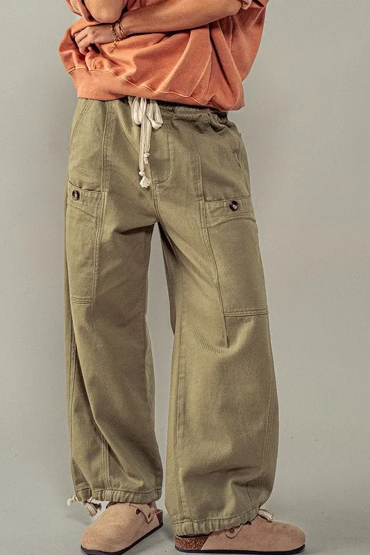 Miley Urban Flex Cargo Pants - Olive