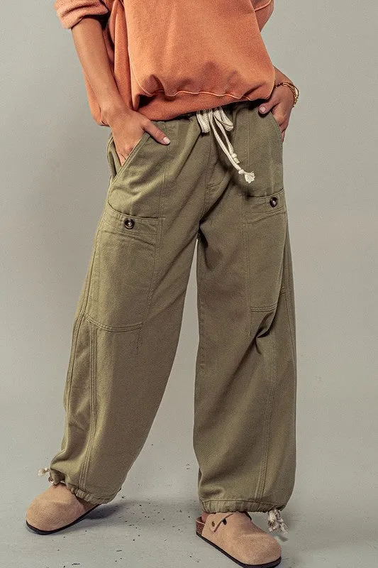 Miley Urban Flex Cargo Pants - Olive