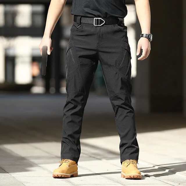 Multi Pocket Elastic Cargo Pants
