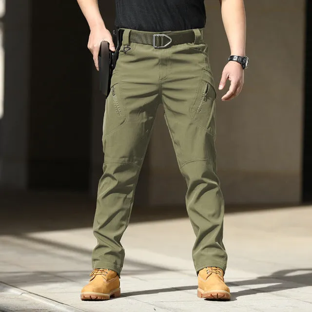 Multi Pocket Elastic Cargo Pants