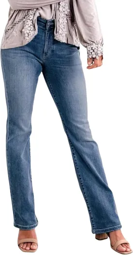Oprah's Favorite Jeans Baggy Jeans High Waisted Wide Leg Straight Stretchy Denim Pants with Patch Pockets