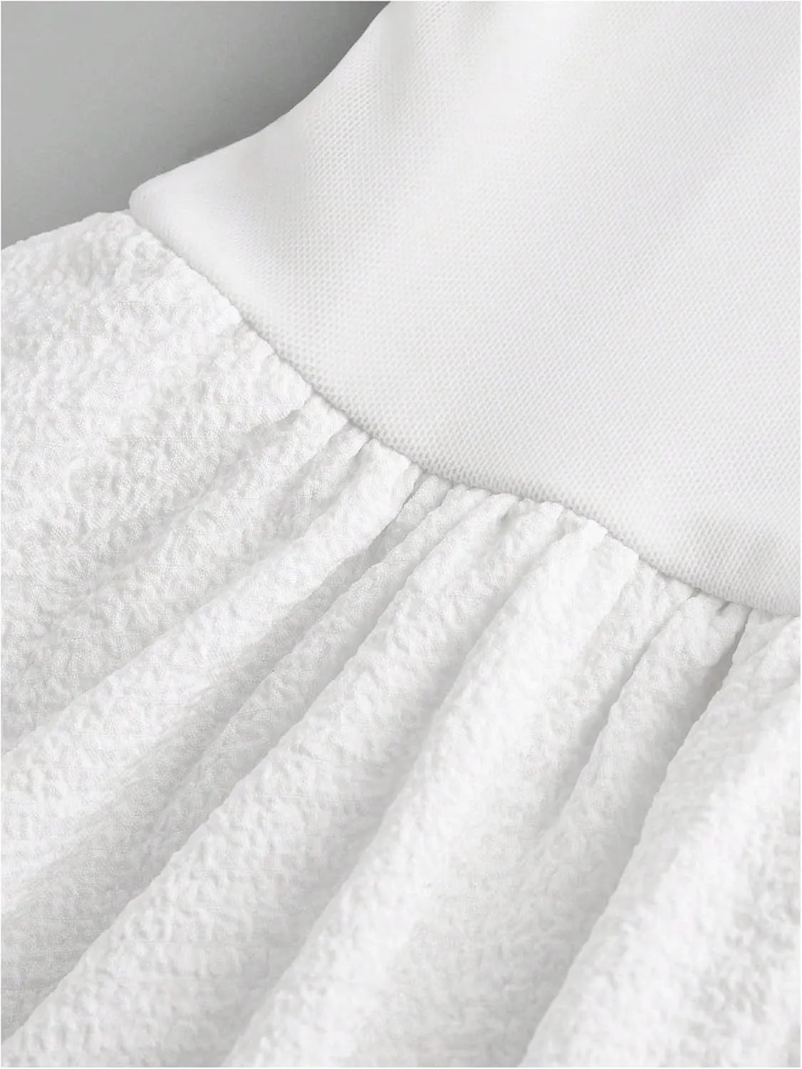 OYOANGLE Girl's Textured Off Shoulder Short Sleeve Dress Party Layered Ruffle Hem A Line Dresses