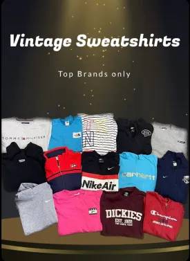 Premium Vintage Sweatshirts Tommy Hilfiger Dickies Carhartt North Face Nike Adidas etc