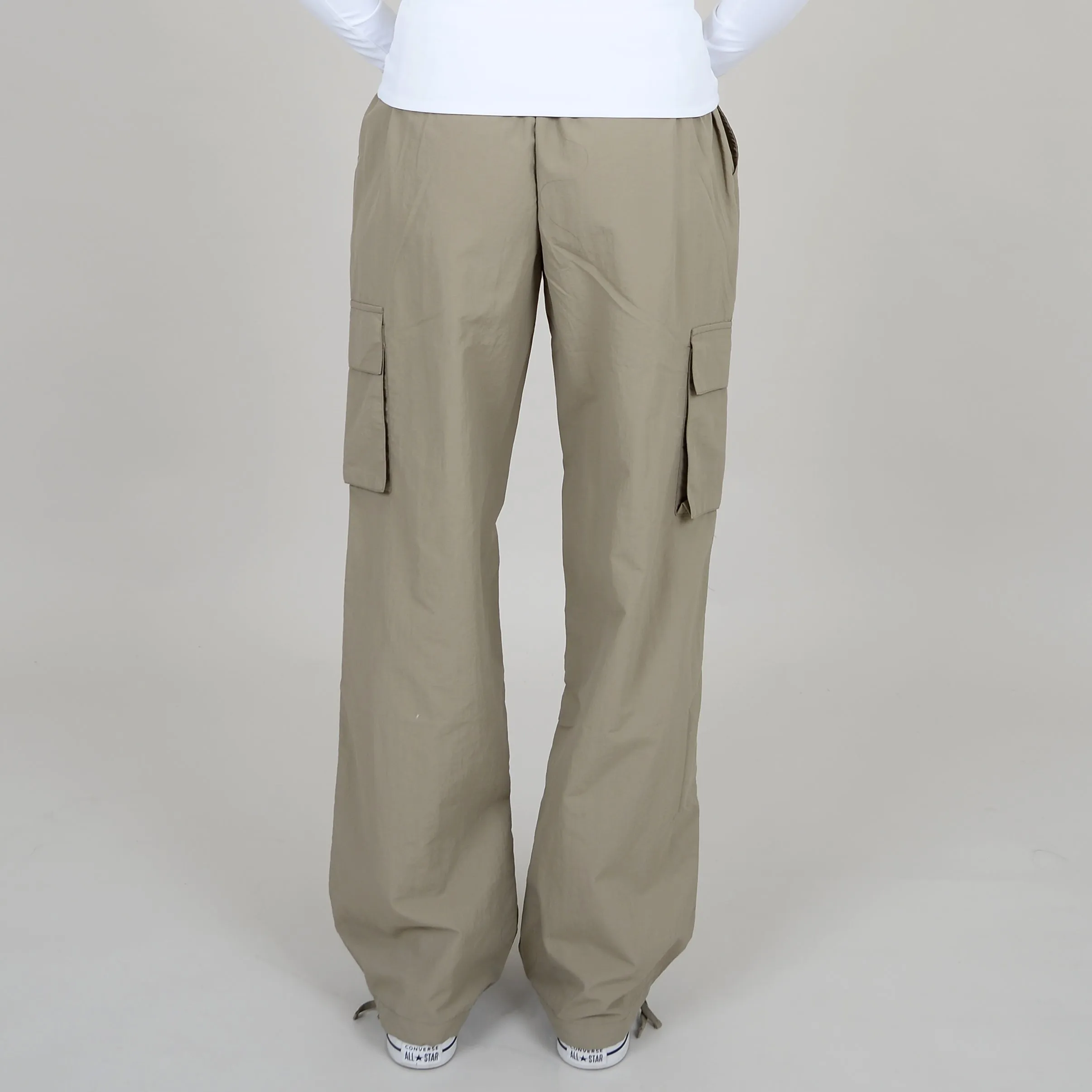 RD STYLE WOMEN'S STACIA NYLON CARGO POCKET PANT-BLACK, DUNE