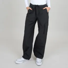 RD STYLE WOMEN'S STACIA NYLON CARGO POCKET PANT-BLACK, DUNE