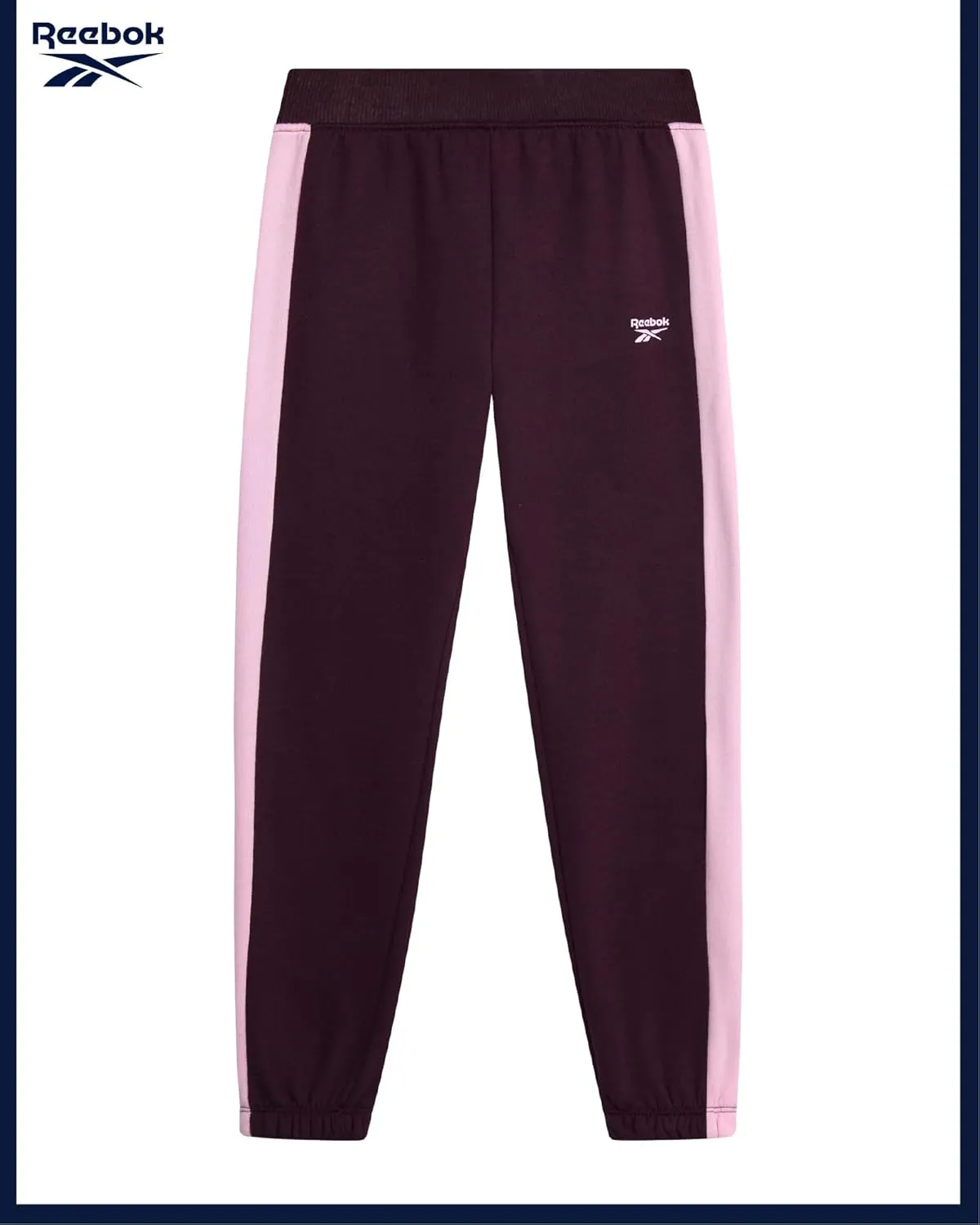 Reebok Girls' Sweatsuit Set - 2 Piece Active Hoodie Sweatshirt and Jogger Pants - Activewear Set for Girls (4-12)
