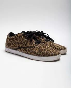 Reebok leopard print skate style trainer