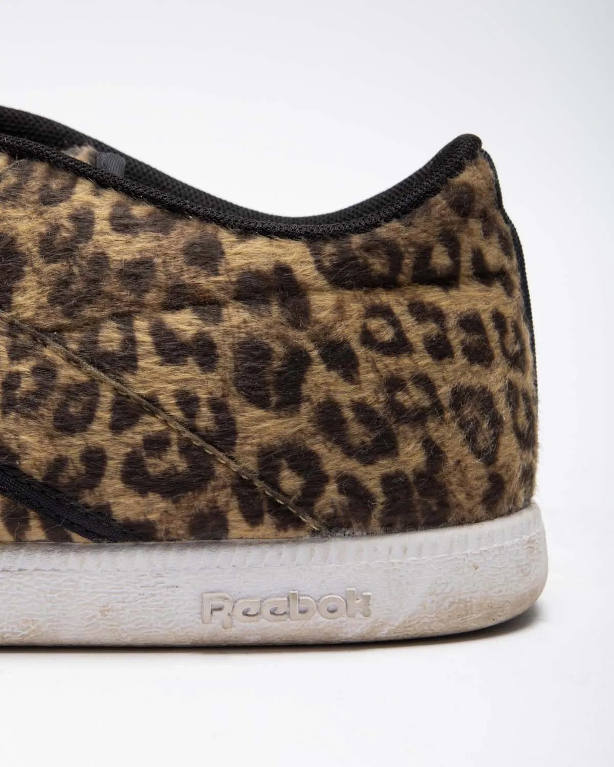 Reebok leopard print skate style trainer
