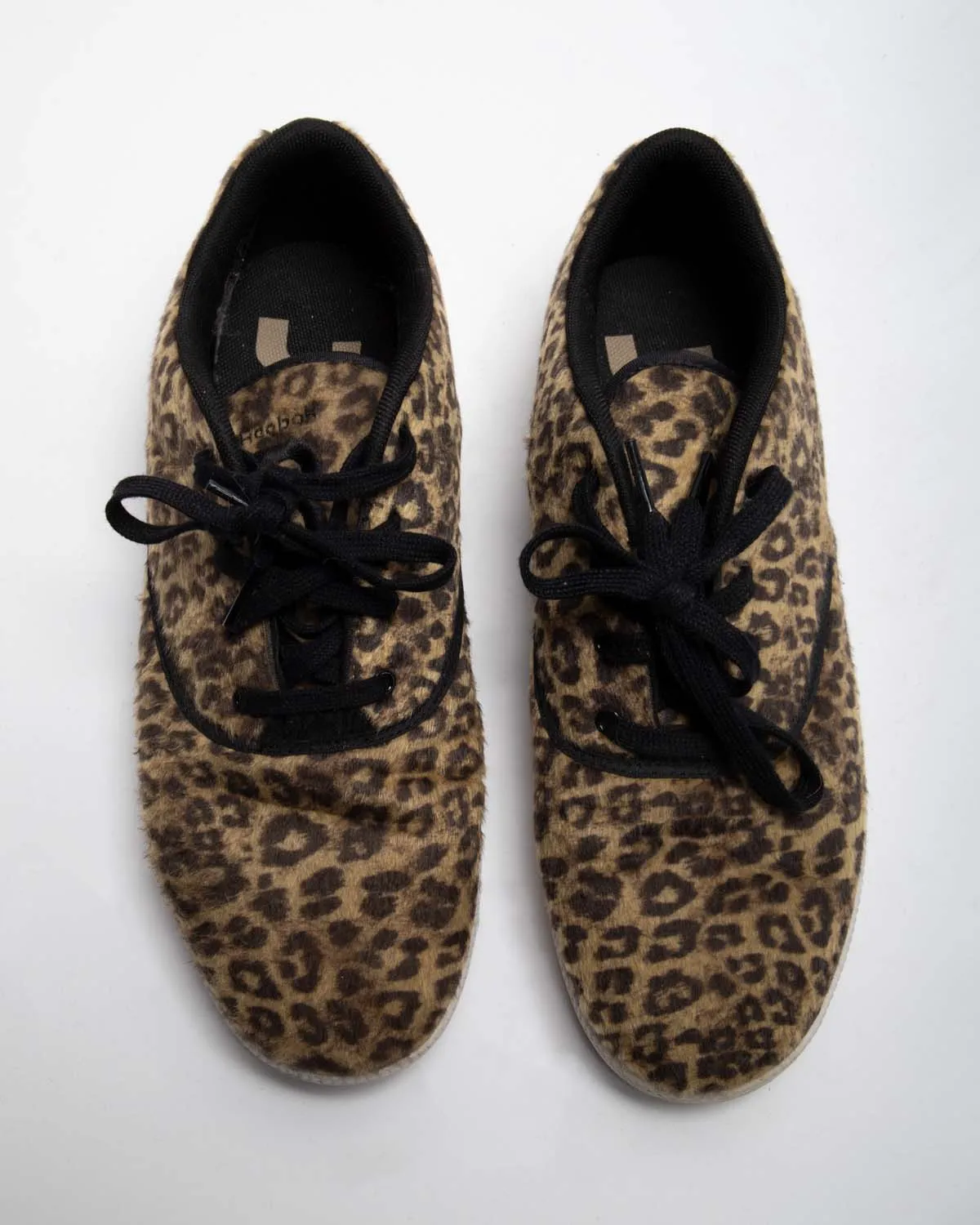 Reebok leopard print skate style trainer