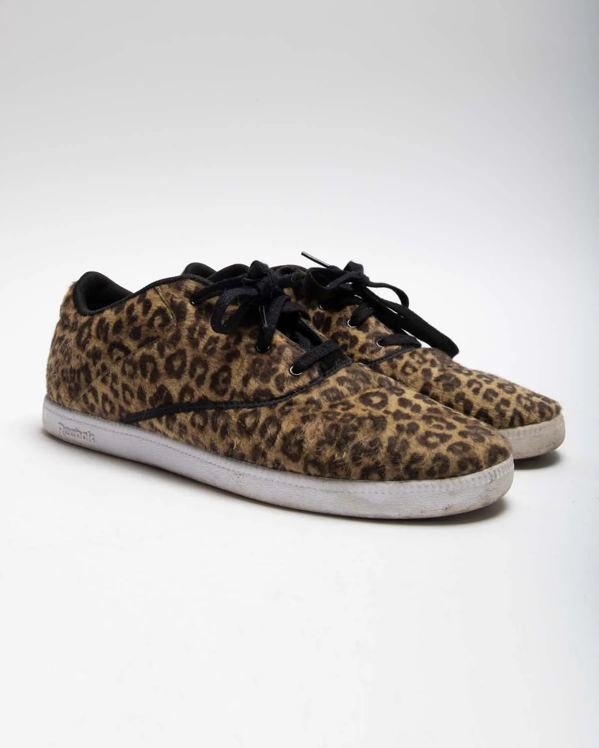 Reebok leopard print skate style trainer