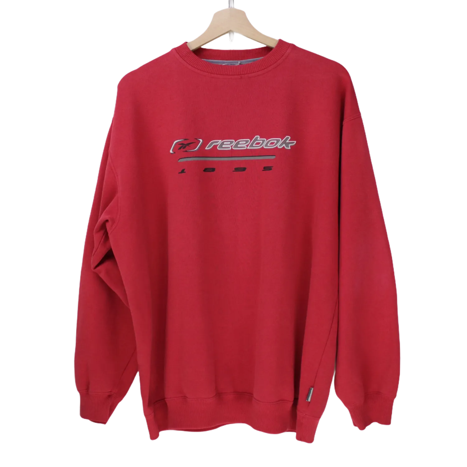 REEBOK: RED PULLOVER : M / L