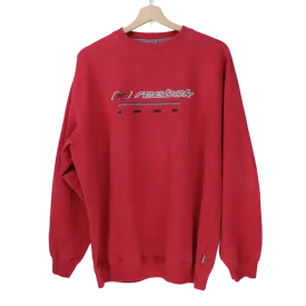 REEBOK: RED PULLOVER : M / L