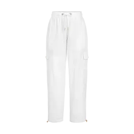 THE AVO CARGO PANTS-WHITE