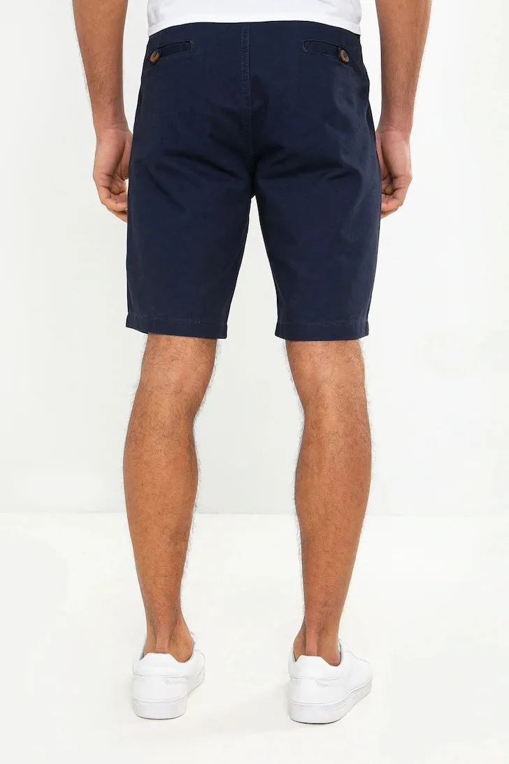 Threadbare Southsea Cotton Chino Shorts Navy - 856