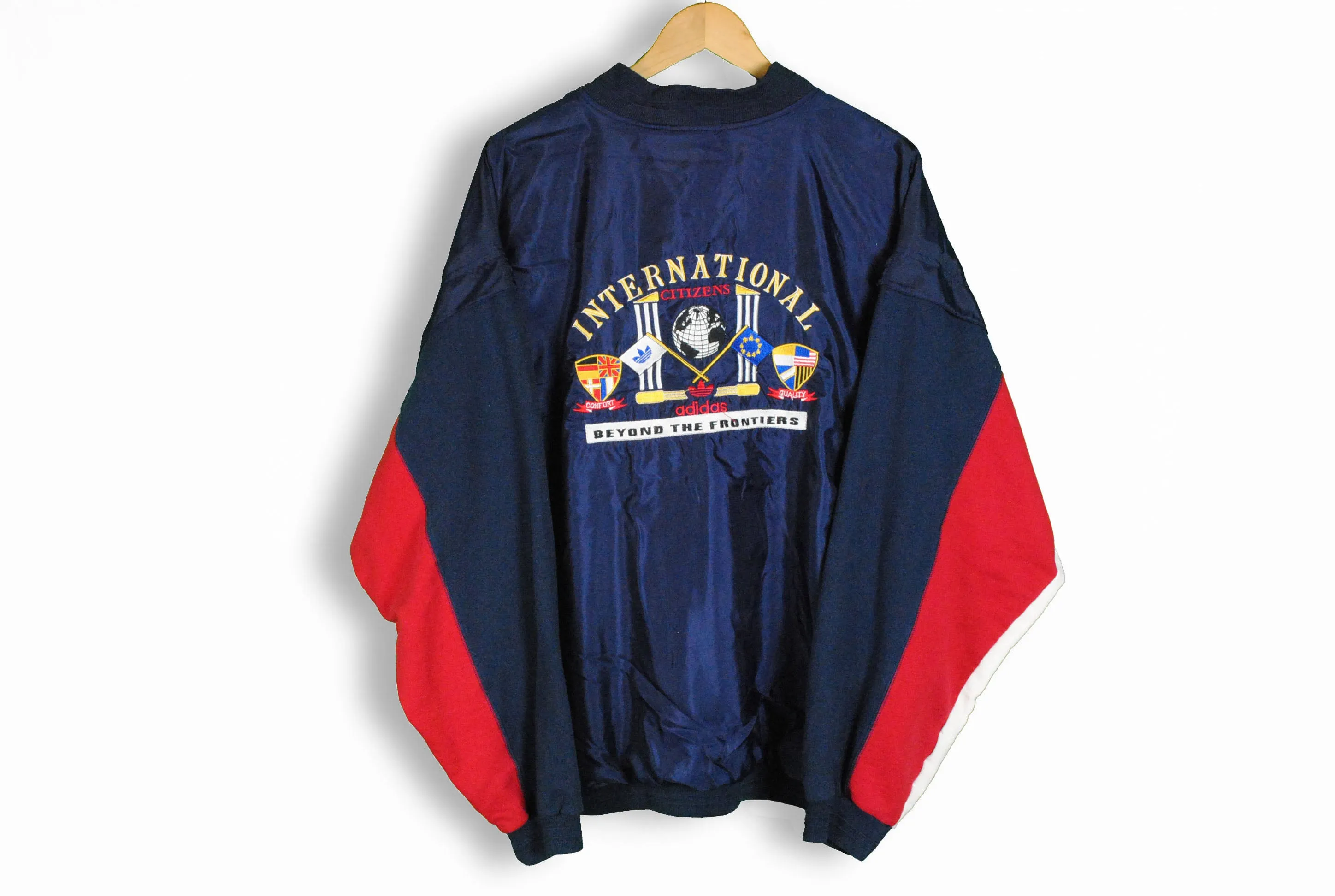 Vintage Adidas International Bomber Track Jacket XLarge