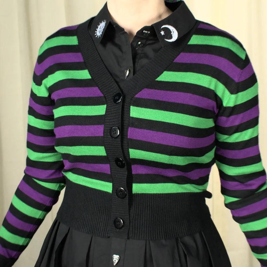 Witching Hour Striped Cardigan
