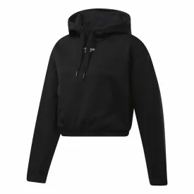 Women’S Hoodie Reebok Sportswear Cropped Black