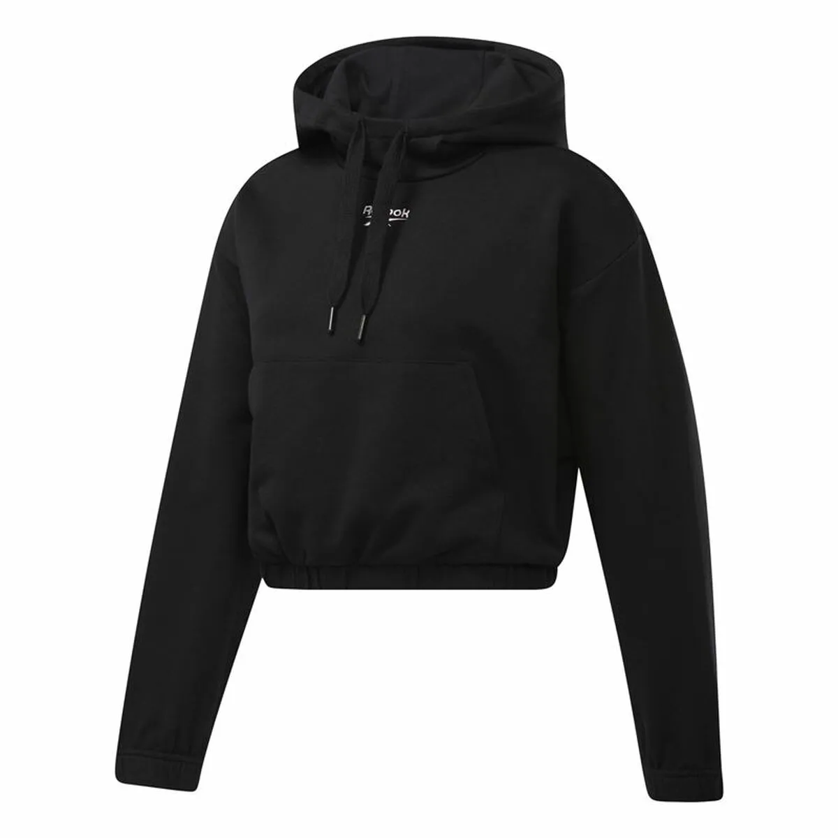Women’S Hoodie Reebok Sportswear Cropped Black