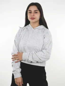 Women's Plain Solid Crop Sweaters,Grey